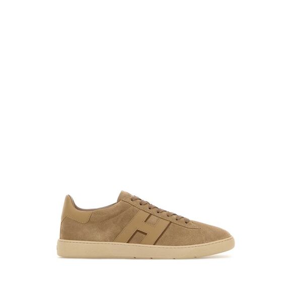 Hogan Men Cappuccino Suede Sneakers